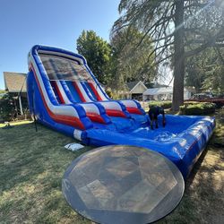 18’ Dual Lane Water Slide For Sale 