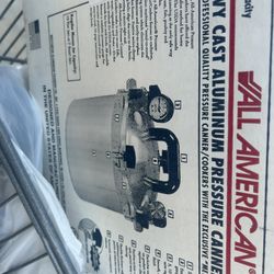 New In Box All-American 15.5 Quart Heavy Cast Aluminum Pressure Canner/Cooker. 