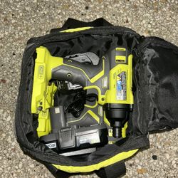 Ryobi Drill And Impact Set