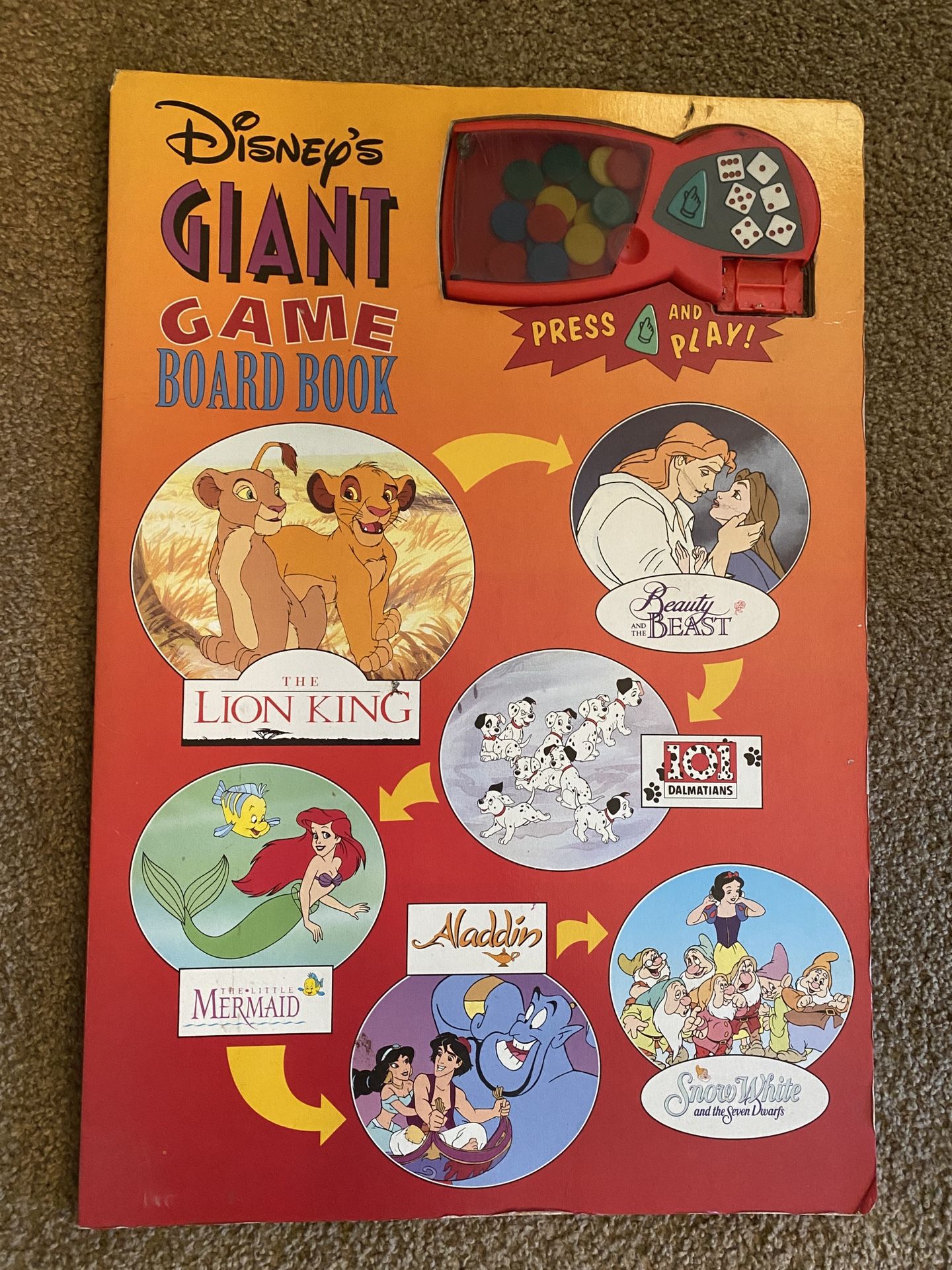 Disney vintage 1994 Giant Board Game