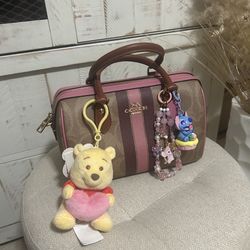 Coach ROWAN Pink Varsity Stripe - Medium