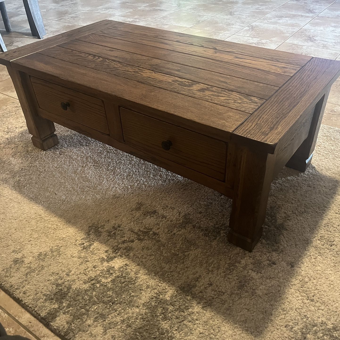Solid Oak wood coffee Table 