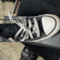 Black High Top Converse 7.5 Women 