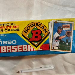 1990 Bowman Baseball Card Set - Factory Sealed