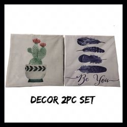 NIB 2Pc Canvas Wall Art Set