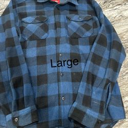 Men’s Long Sleeve Flannel Button Up Shirt