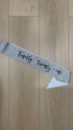 21st birthday sash and crown