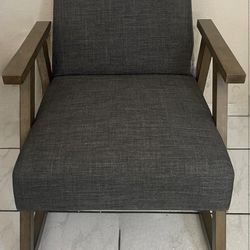 Modern Fabric Rocking Chair, Grey