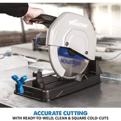 Evolution Steel Cutting Chop Saw For Sale