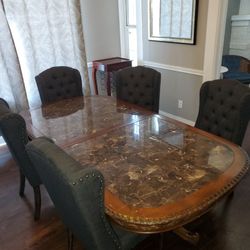 Formal dining room table and chairs