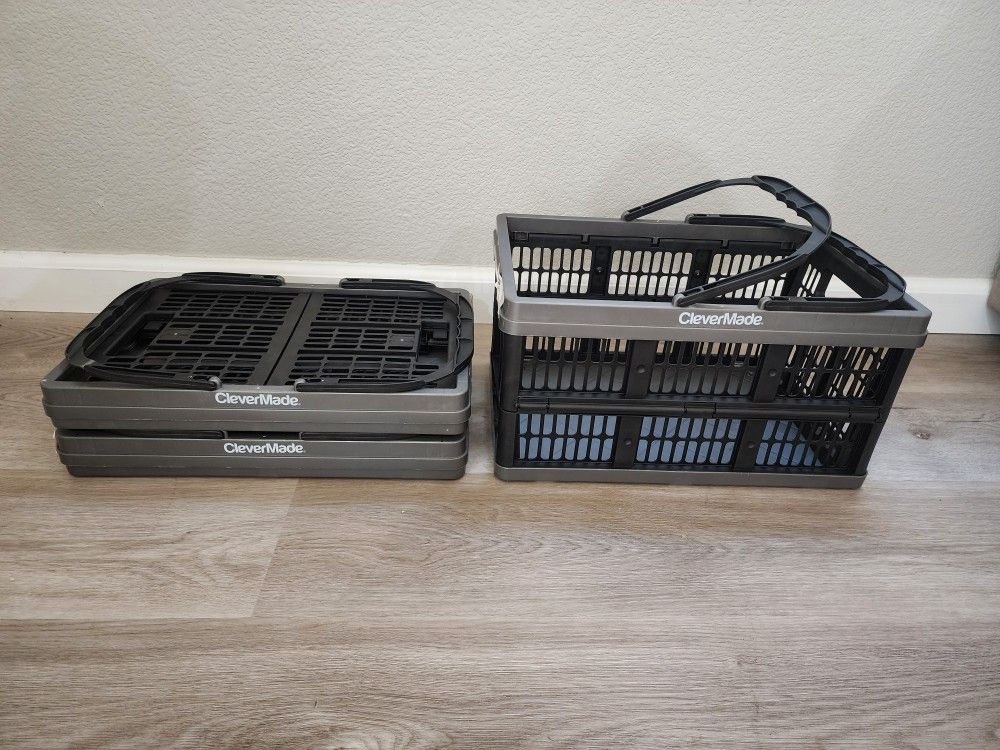 Foldable Collapsible Portable Stackable Resusable Shopping Basket