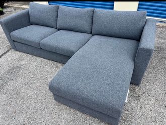 L SHAPED SOFA w STORAGE IKEA🩶