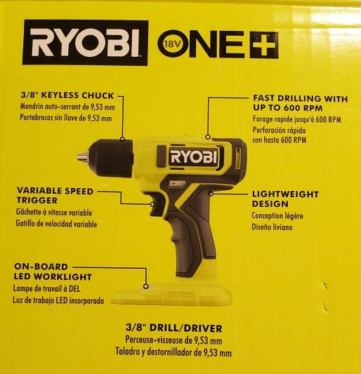 Brand New Ryobi Cordless Drill with no Battery