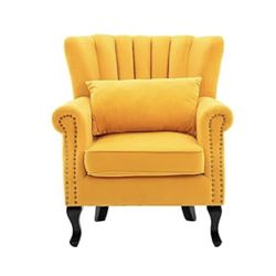 Yellow accent chairs!  - LIKE NEW! Amazing condition!! 2 AVAILABLE paid: $400 each asking $375 for both! $200 for one!