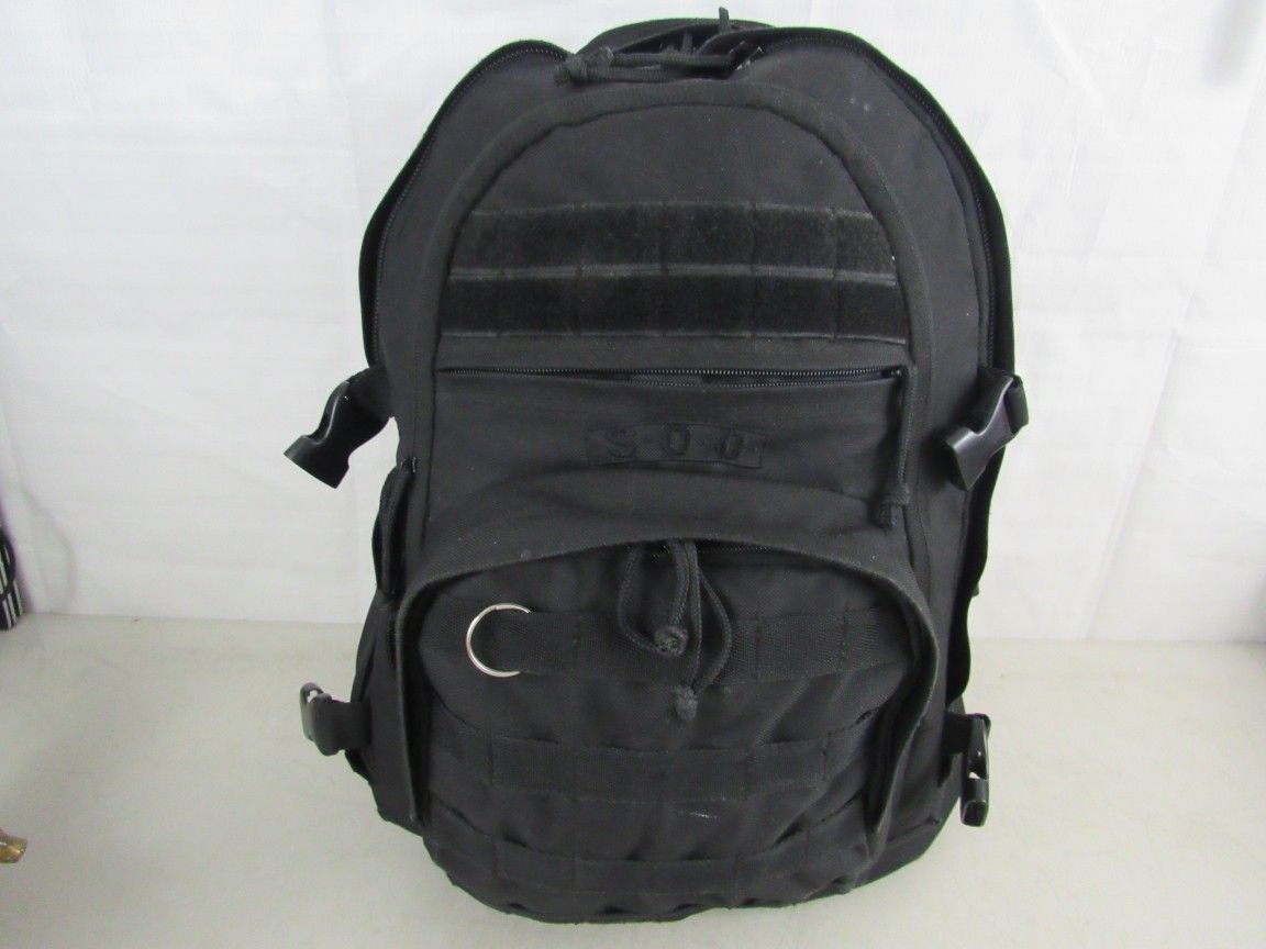 SOC Sandpiper Of California Black Bug Out Military Tactical Backpack