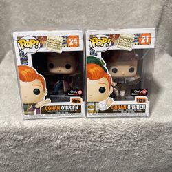 Pair Of Conan O’Brien Funko Pops 