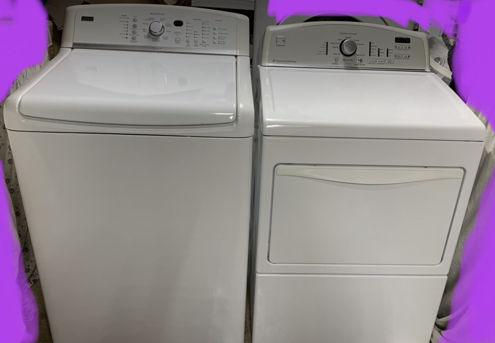 HE washer & dryer set