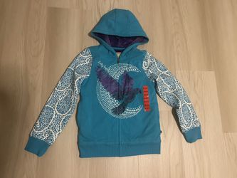 Lucky Brand Girls Full Zip Plush Lined Hoodie- M 10/12 - NEW!!