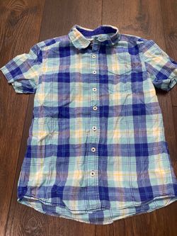 Boys blue button shirt size 12/14 by Cherokee #1