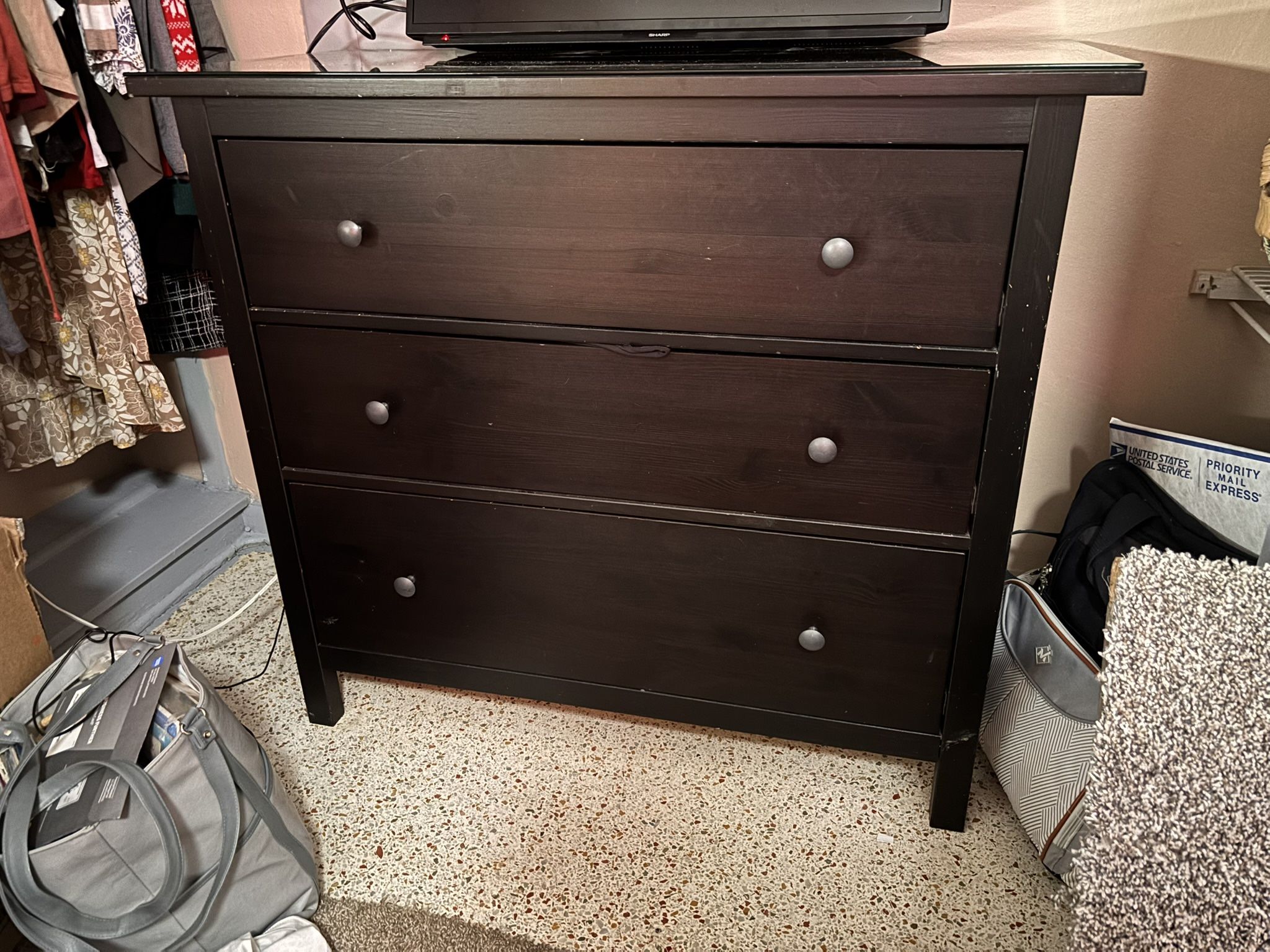 IKEA Glass Top Dresser