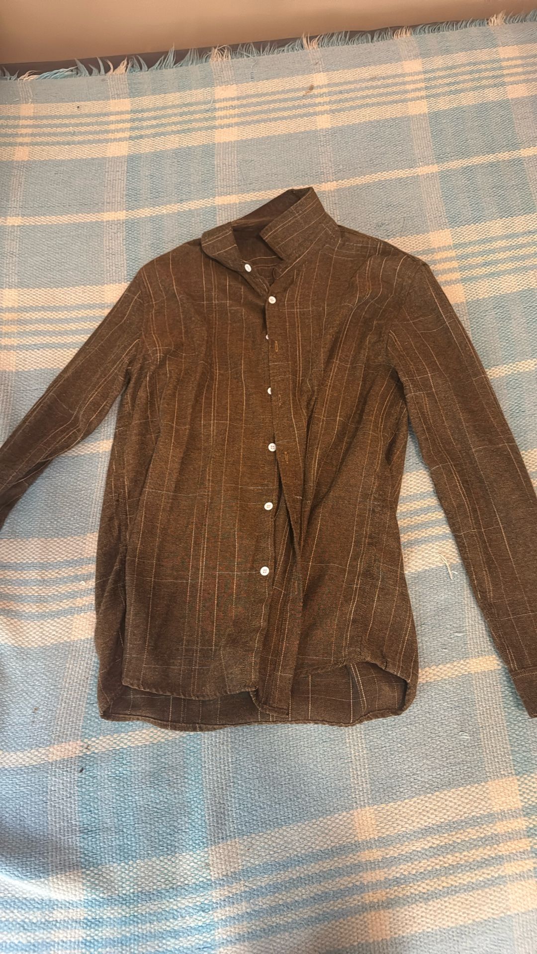 Brown Button Up Longsleeve Shirt