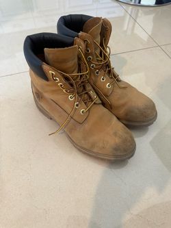 Men’s Timberland Steel Toe Work Boots - Size 9.5 - Good Condition