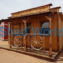 8x16 Rustic Shed On SALE!
