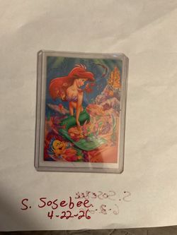 1991 Pro Set Disney The Little Mermaid Promo Trading Card ~ Ariel