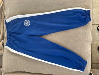 Women's Hollister Royal Blue Joggers White Side Stripes Ultra High Rise Size S