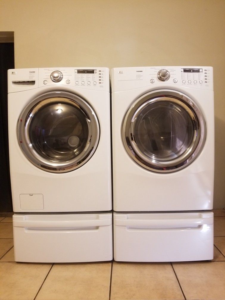 LG WASHER AND ELECTRIC DRYER FREE DELIVERY AND INSTALLATION ALSO A 90 DAYS WARRANTY