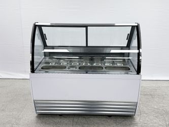 NSF 10 pan Gelato Display Showcase Dipping Cabinet DW-10R
