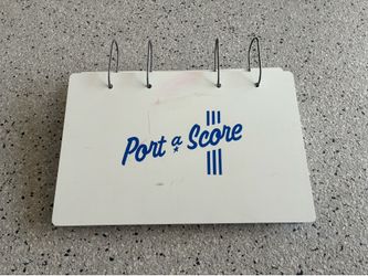 PORT-A-SCORE Portable Scoreboard. Team Sports. Flip Cards to 100. Pre Owned.