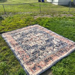Safavieh Charleston Zharko Floral Area Rug, designed with a navy and red traditional pattern. 