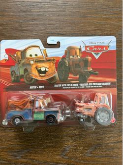Disney Pixar Cars 2 PK- Tow Mater & Tractor with Tire