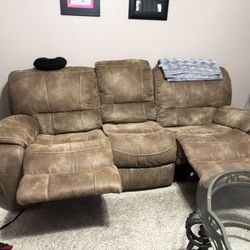 Brown Recliner Couch
