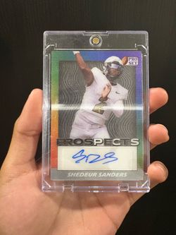 2024 Leaf Pro Set Prospects Shedeur Sanders Autograph Card