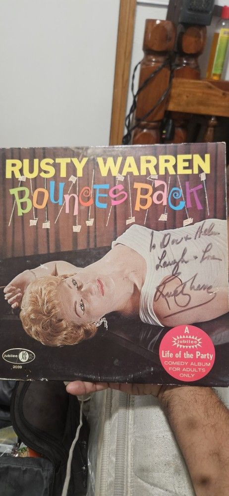 Rusty WARREN Autographed ALBUM RARE!