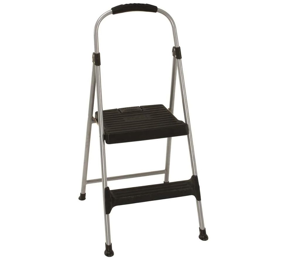 Cosco 11310PBL4 Signature Series Two Step Steel Step Stool with Plastic Steps