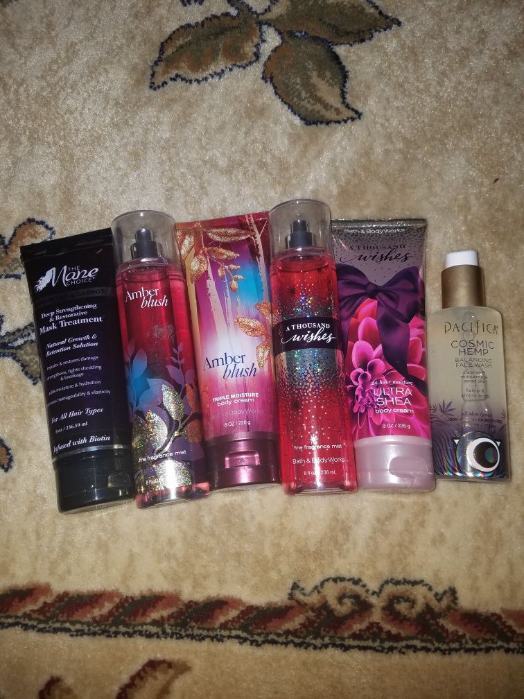 Skin/ hair products/perfumes.