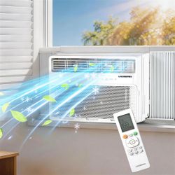 Smart Air Conditioner Window Unit, UHOMEPRO AC Unit 12000 BTU for Bedroom with WiFi, Energy Saving Window AC Unit with Remote & App Control, Timer Fun