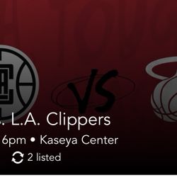 Miami Heat Versus La Clippers