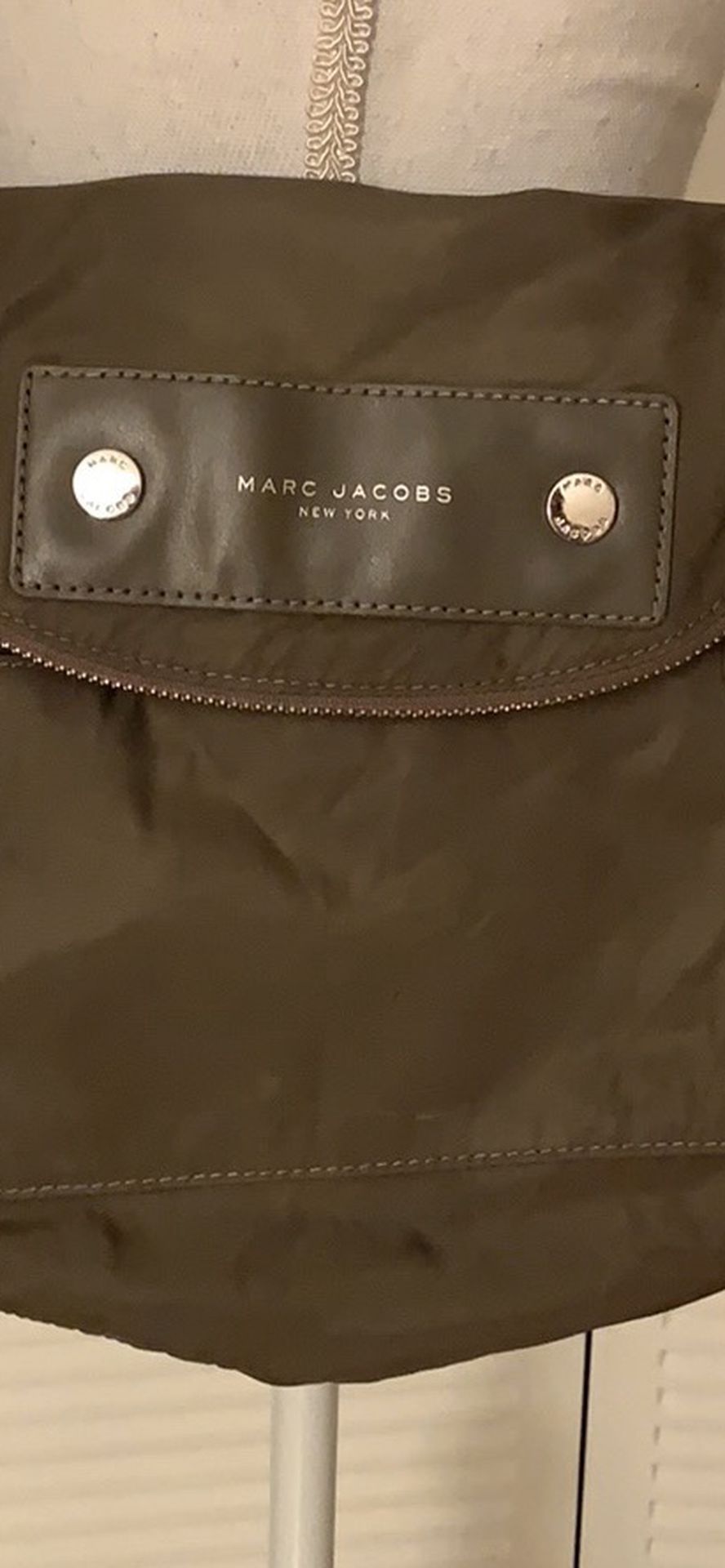 Marc Jacobs Nylon Mini Natasha Crossbody Bag in Quartz Gray