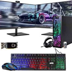 HP G3 Gaming Desktop PC, Intel Core i7 6th Gen, GT 1030 , 16GB RAM, 240GB SSD | 2TB HDD, RGB Keyboar