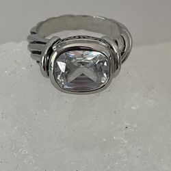 Fashion Silver Tone Ring 