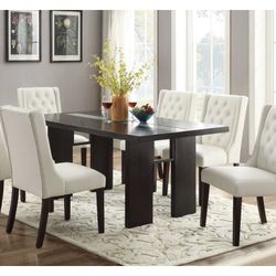 Dining Table Set With 6 Chairs (Free Delivery)