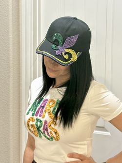 Mardi Gras Fleur De Lis Hat 
