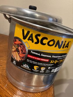 Vasconia 32-Quart Steamer Pot (Aluminum) with Tray & Lid