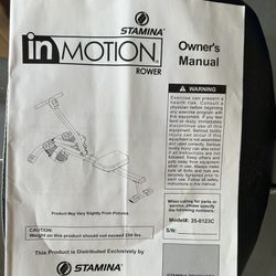 Stamina InMotion Rower