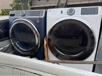GE sapphire washer 5.3 cu ft white dryer 7.5  cu ft  mix match