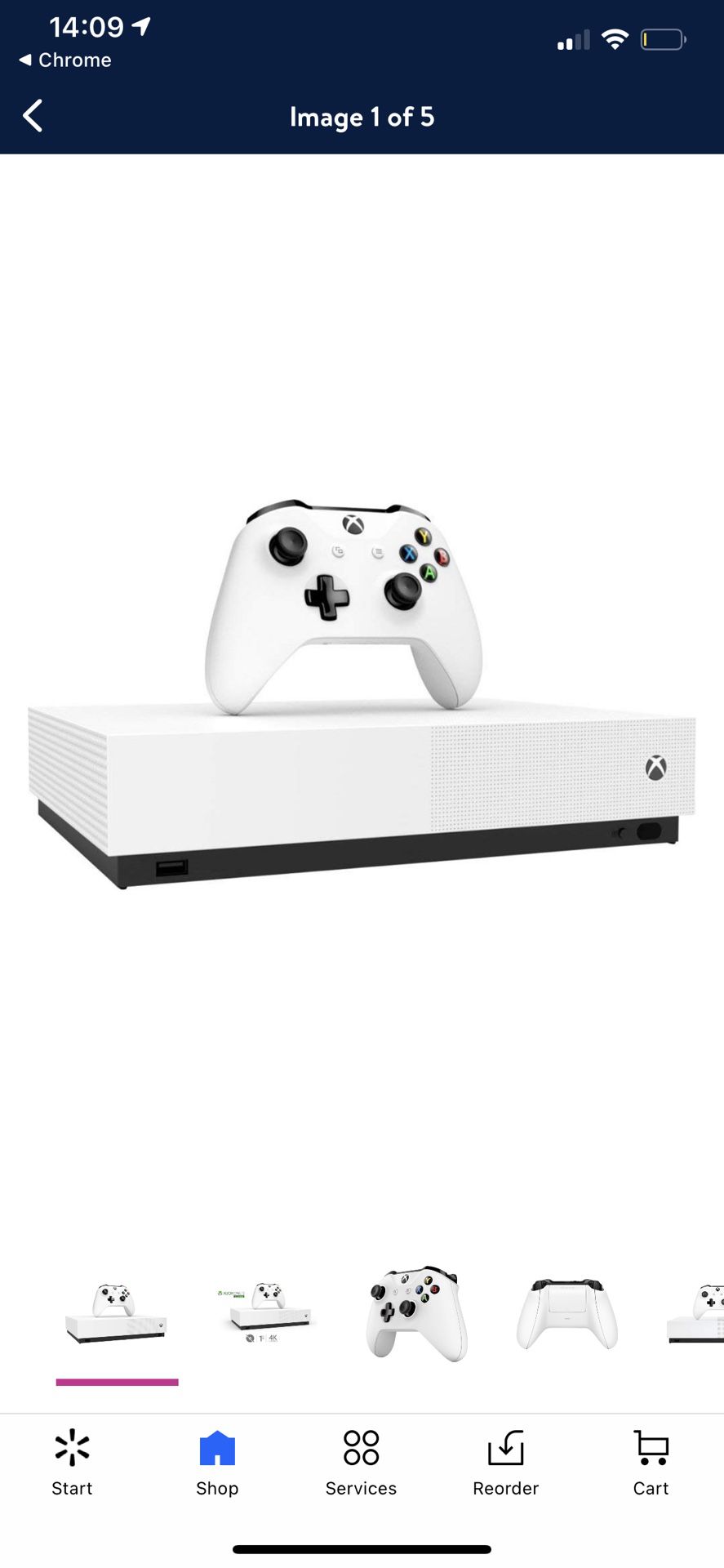 Xbox One S (1TB) with controller (All Digital Edition)